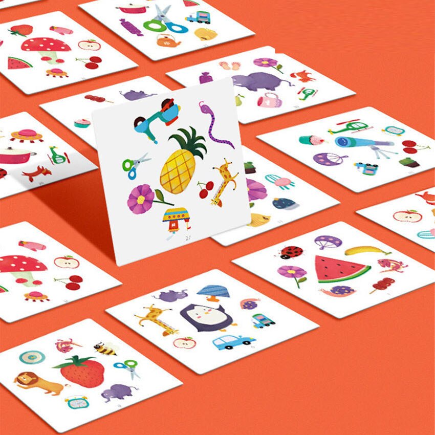 【happy one】Memory Matching Game Pairing Card Puzzle Toy Parent-child Interactive Party Board Games Kids Early. 