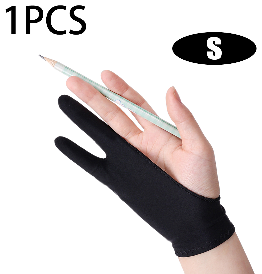 1/2Pcs Two-finger Painting Gloves XS/S/M/L Anti-touch Anti-pollution Hand Glove For Universal Drawing Double Finger Gloves. 