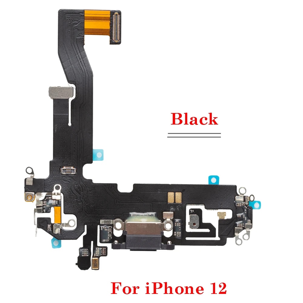 1pcs Charger Port Flex Ribbon For iPhone 11 12 Pro Max USB Dock Charging Connector Data Flex Cable Replacement Parts. 