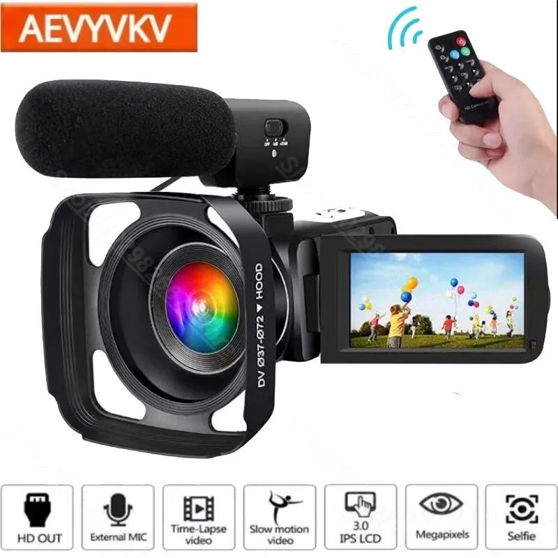 Profesyonel 2K kamera Youtube için 16X Zoom kızılötesi vyoutube Video kamera 2.7K 48MP taşınabilir dijital kaydedici canlı akışı