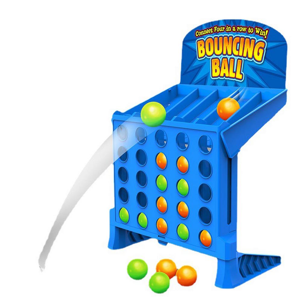 Bouncing Linking Shots Educational Multiplayer Toys For Children Hand Jump Ball Quadruple Chess Fun Competitive Desktop Game. 