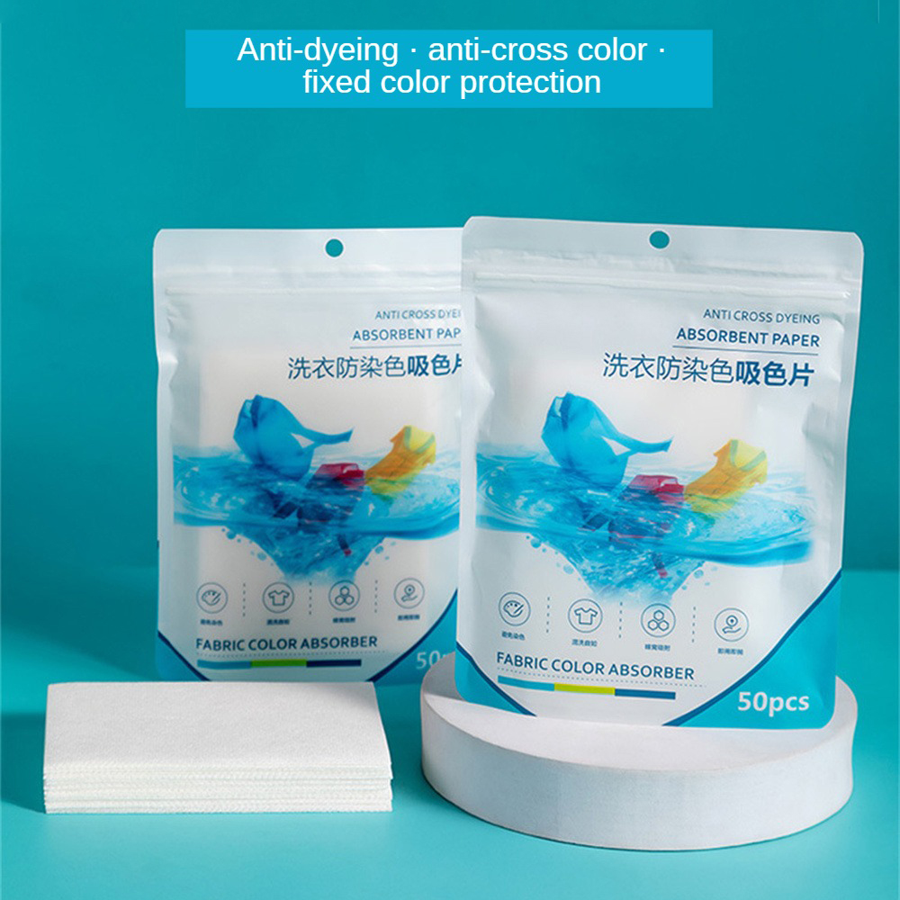 Laundry Detergent Tablet Sheet Washing Wipe Washing Machine Tide Color Catcher Grabber Sheet Bubble Cloth Anti Dyed Home. 