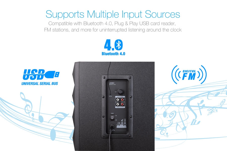 F&D A180X 2.1 Multimedia Bluetooth Speaker. 