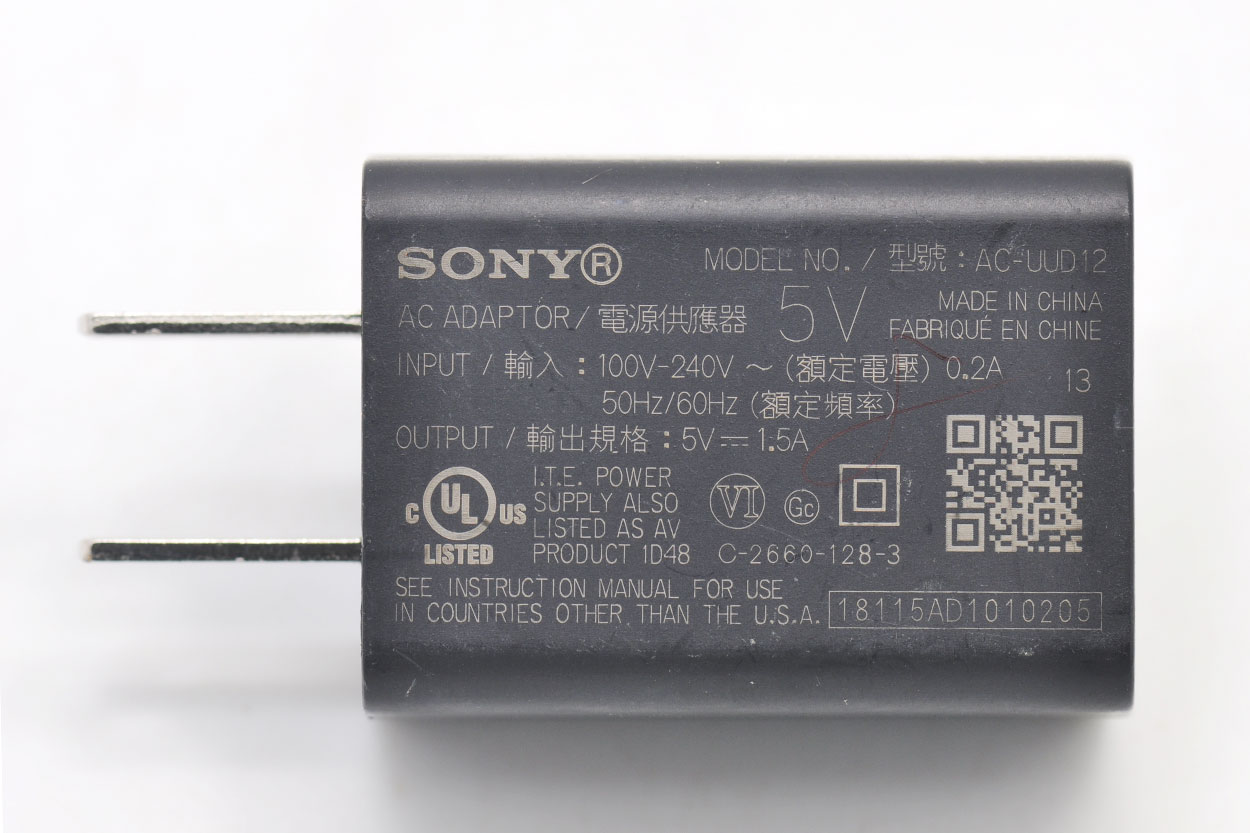 Used original SONY camera micro single camera e-book A7 A9 RX100 M5 DPT-RP1 DPTA-RS1 charger adapter AC-UUD12. 