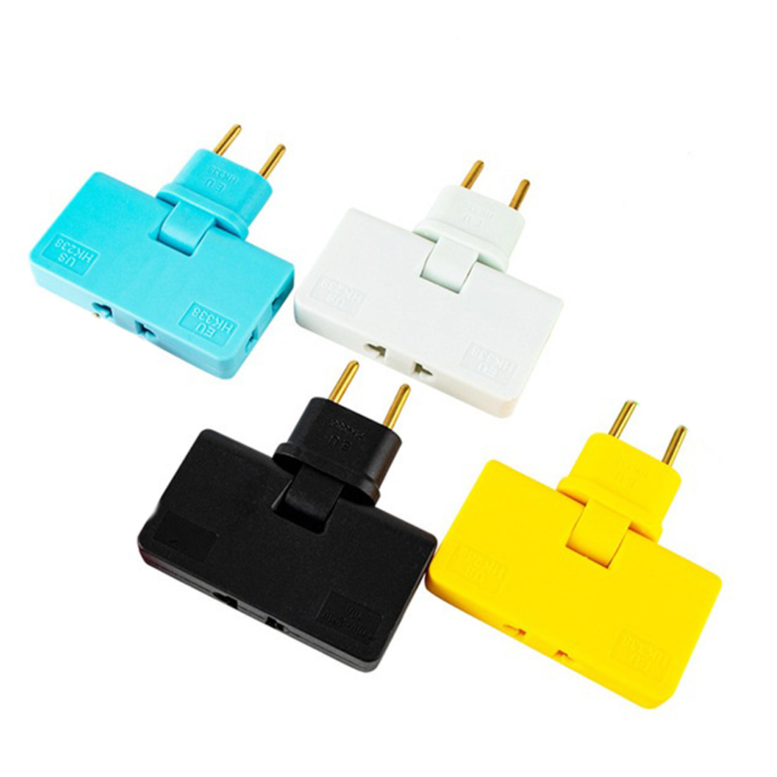 Rotate EU Plug Converter 3 in 1 Rotatable Outlet Extender 180 Degree Extension Plug Multi Plug Mini Outlet Adapter - multi plug. 