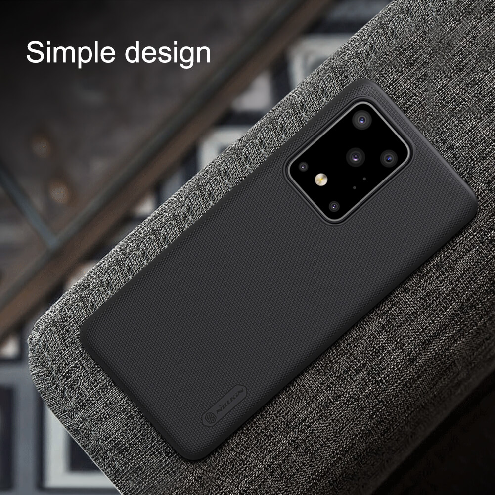 Nillkin (S20 Ultra 5G) Super Frosted Shield Matte Cover Case For Samsung Galaxy S20 Ultra (S20 Ultra 5G) - Black. 