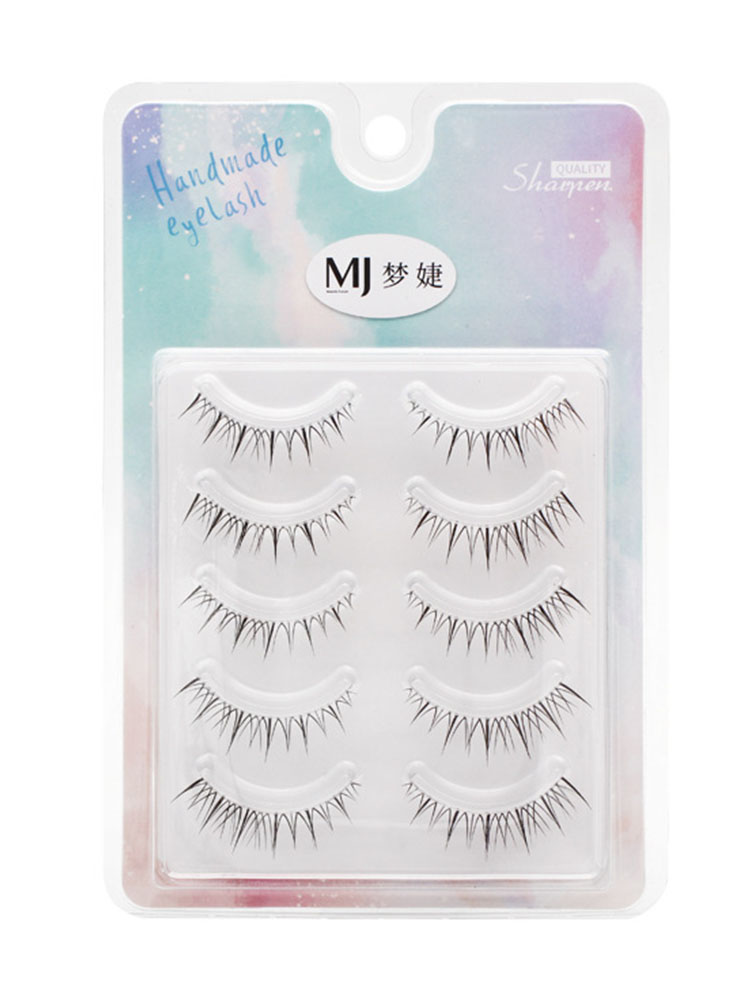 Short Eyelashes A/M Shape Spikes Cluster Eyelash Transparent Stem Eyelashes Eyelash Extensions Natural Korean False Eyelashes. 