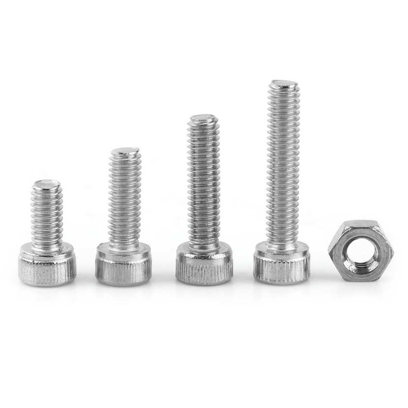 480pcs M2 M3 M4 Metric Hex Socket Head Cap Screw Bolts Nuts Assorted Box Kit Set. 