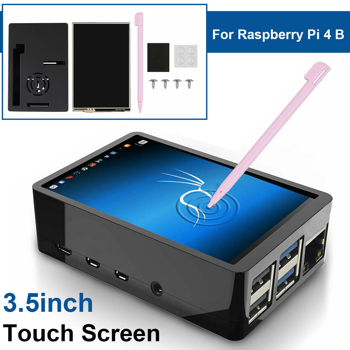 For Raspberry Pi 4 B Touch Screen 3.5 