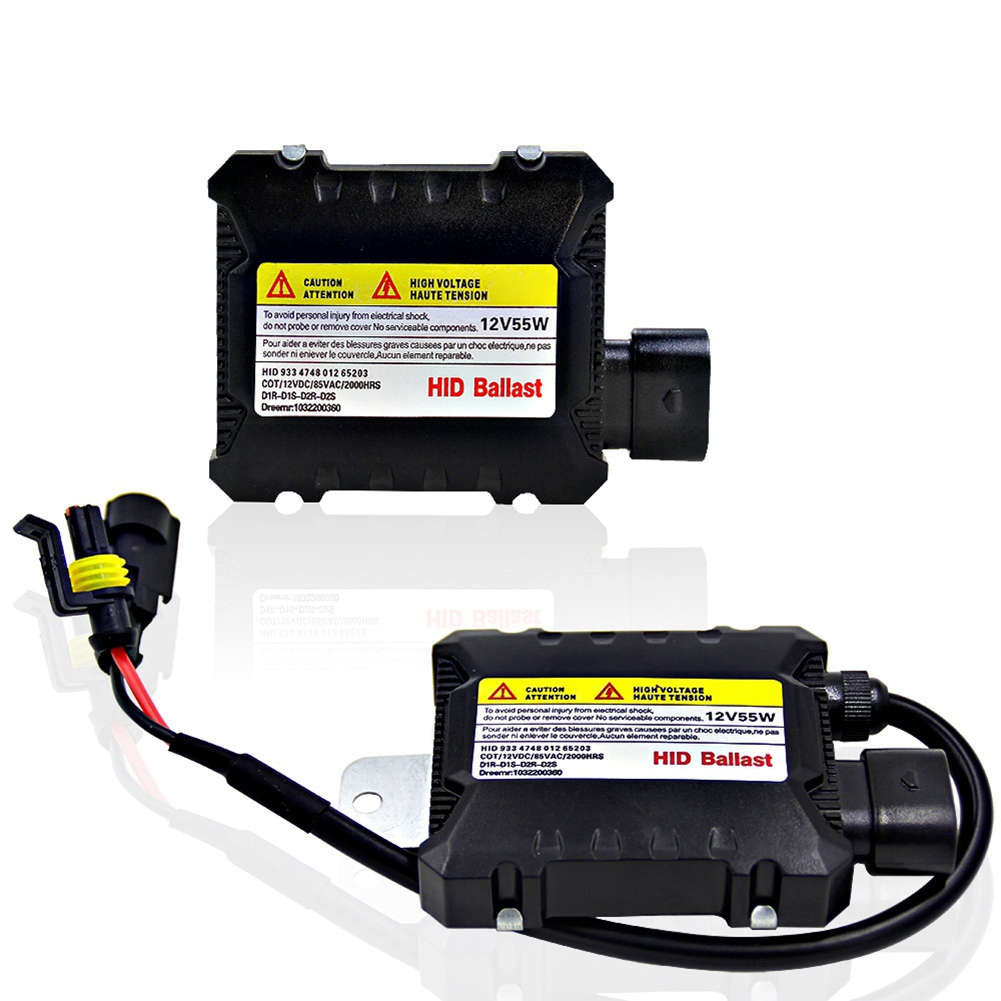4x 55W HID Bi Xenon Ballast 12V Digital Slim Ballast Fast Bright Electronic Ballast for H1 H3 H3C H4-1 H4-2 H7 H8. 