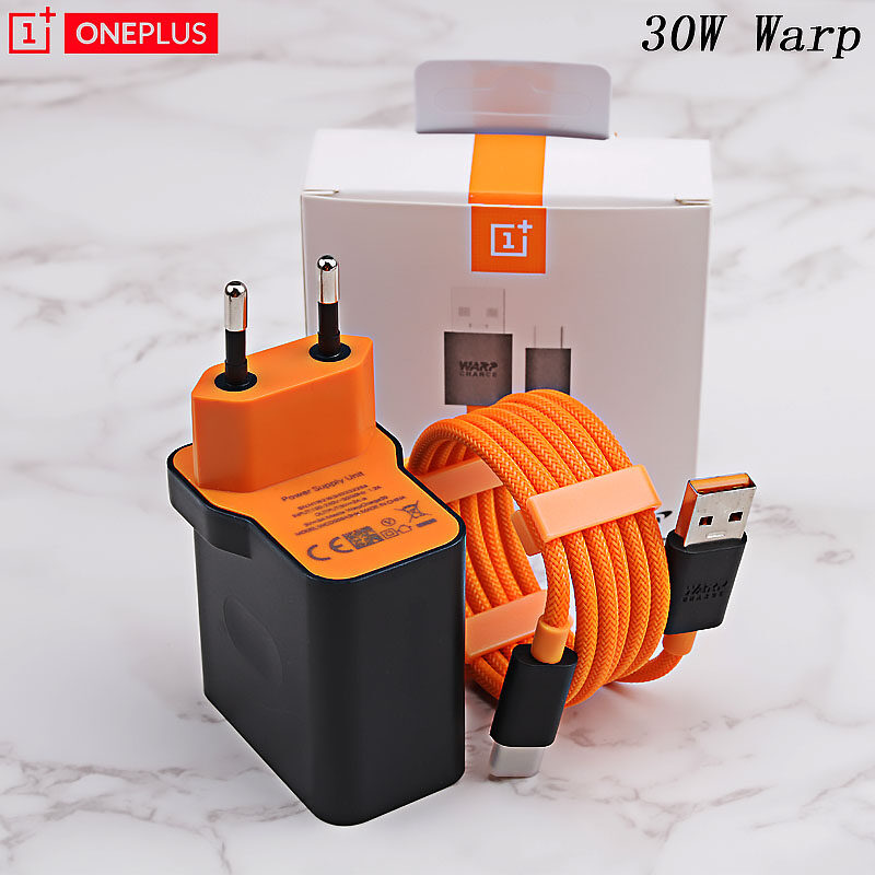 For OnePlus 8 8 Pro OnePlus 7 Pro 7T Pro OnePlus Nord CE 5G Nord N10 5G USB Warp Charger Mclaren Dash Fast Wall Charge Adapter 100cm Type-C Cable For OnePlus 1+ 3T/5/5T/6/6T/ 8 Pro 8T OnePlus 7T Pro 7 Pro