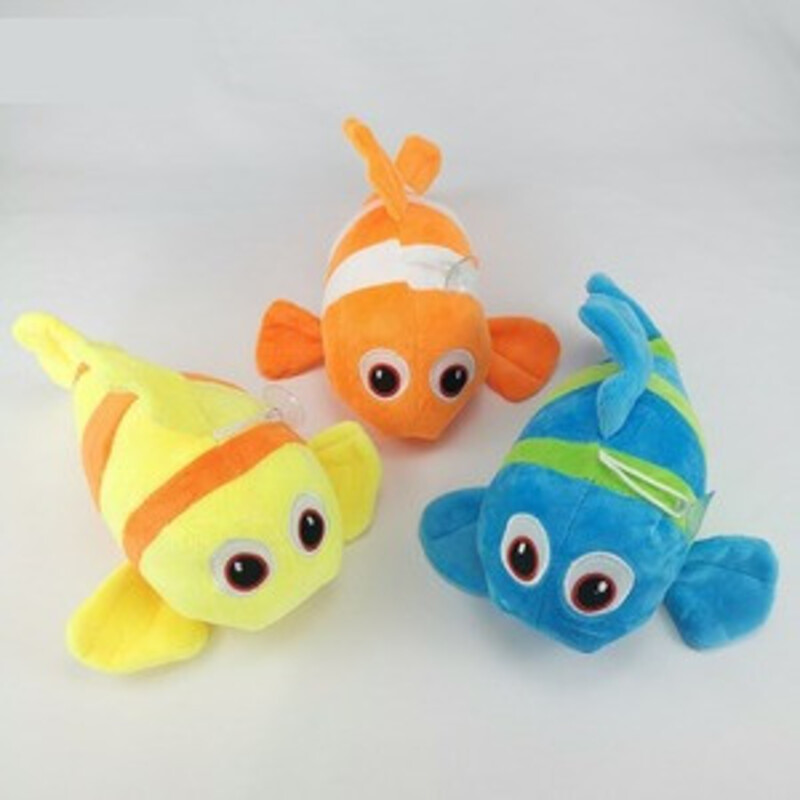 Small simulation fish doll grab machine doll cute clown fish plush toy