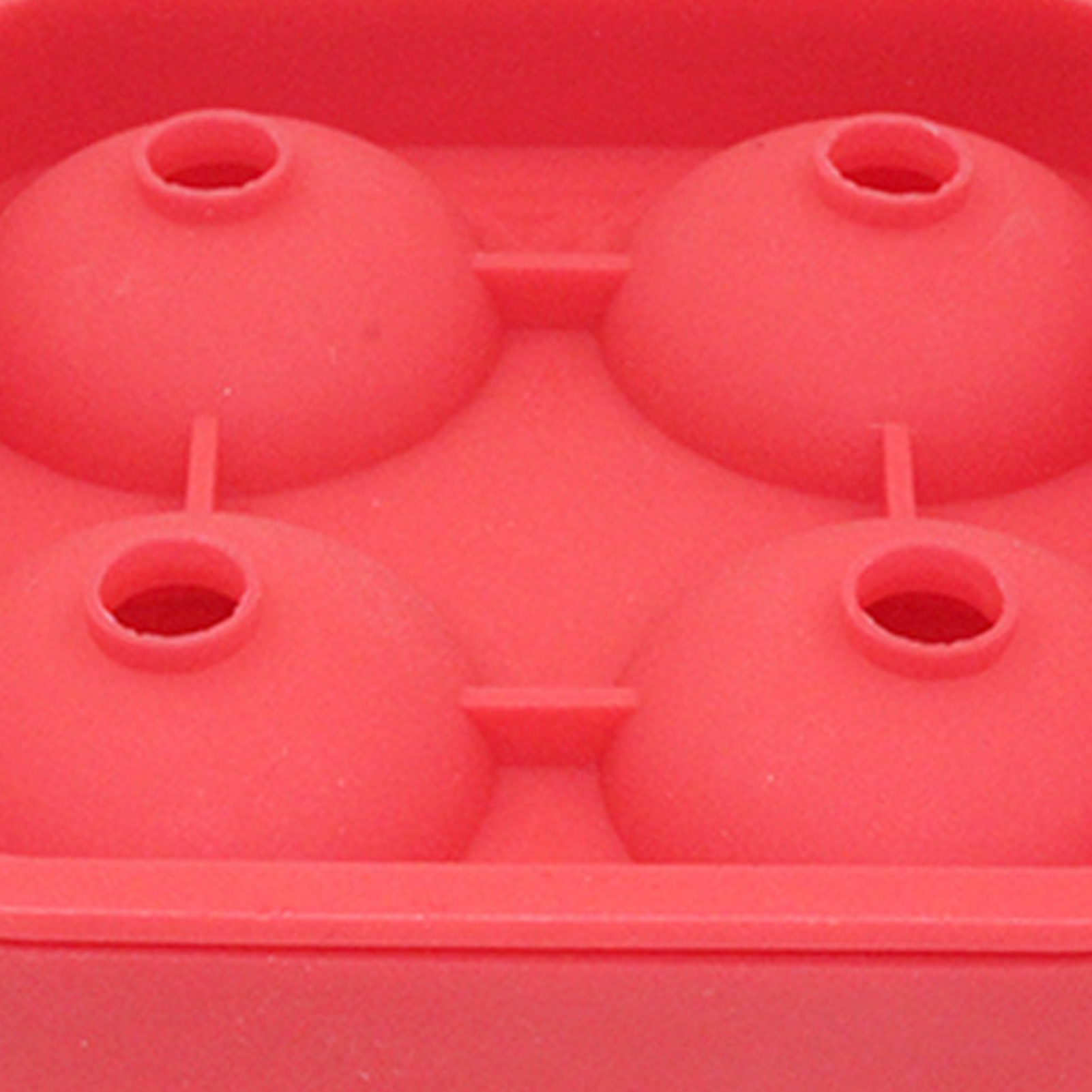 Ice Cube Tray Stackable Leak Proof Rose Shape 4 Cavity For Drinks 1 Piece Red お洒落