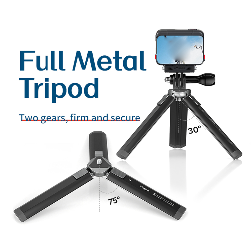 Camera Tripod Aluminium Alloy Gimbal Camera Stabilizer Tabletop Tripod Selfie Stick Tripod Action Camera Accessories. 