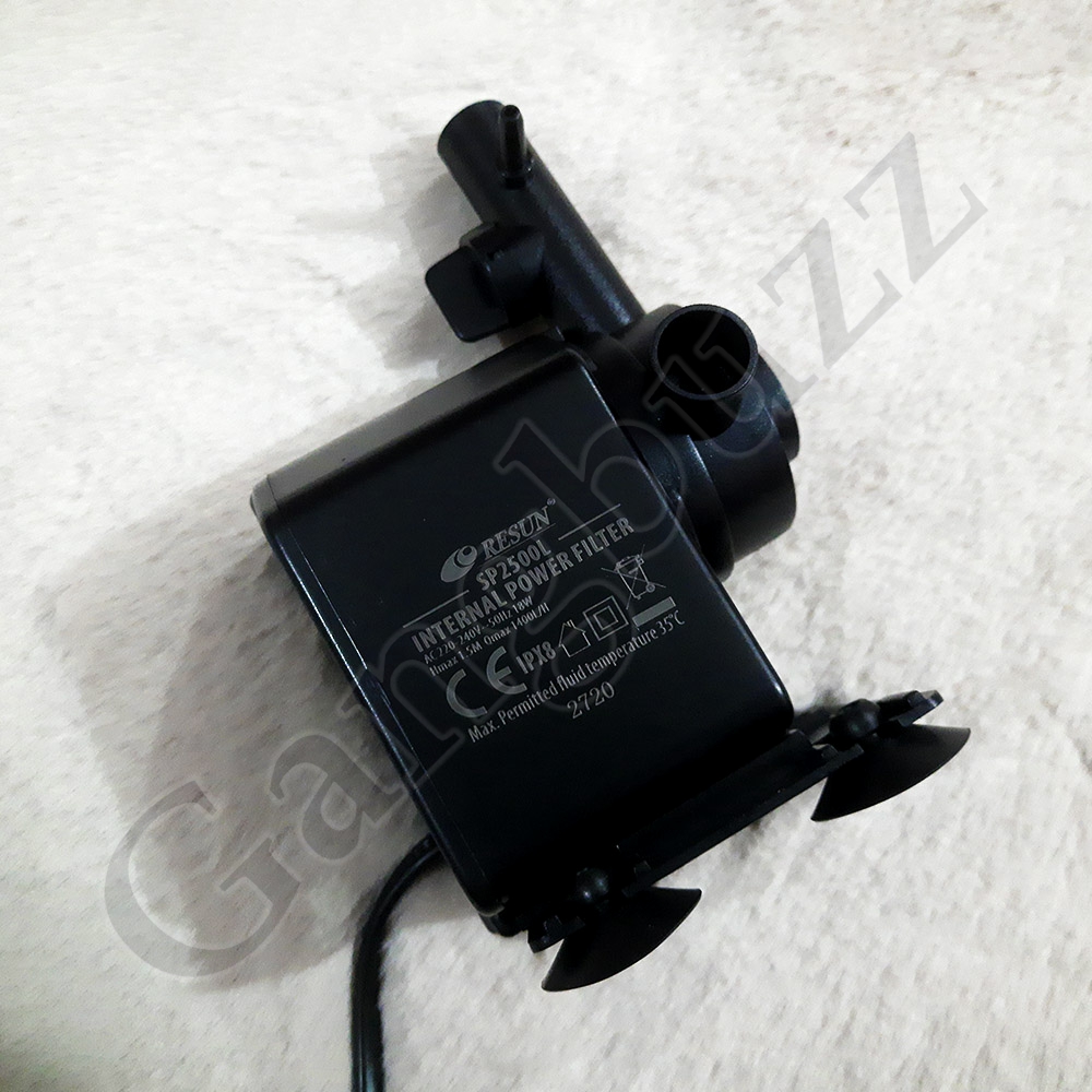 High-Powered Aquarium Internal Power Filter – Resun SP-2500L - Full Submersible Both Mechanical & Biological Filtration To Fresh & Salt Water Tank | Keep Your Aquarium Water Clean & Oxygenated |. 