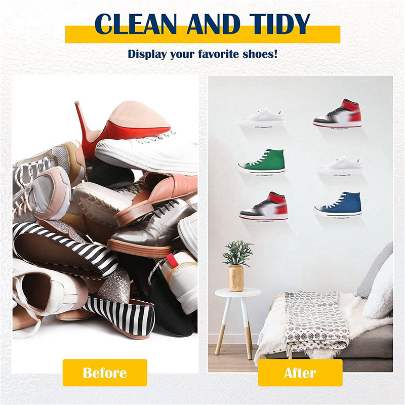 ZOROOM 30Pcs Floating Shoe Display,Sneaker Shelves Wall Mount Levitating Shoe Display Stand for Sneaker Collection or Shoes Box. 