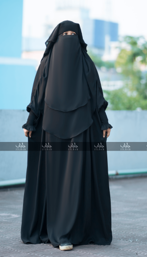 Khimar Borka Adjusted Niqab Hijab With Skirt Full Set (স্কার্ট ও খিমার বোরকা পুরো সেট ). 