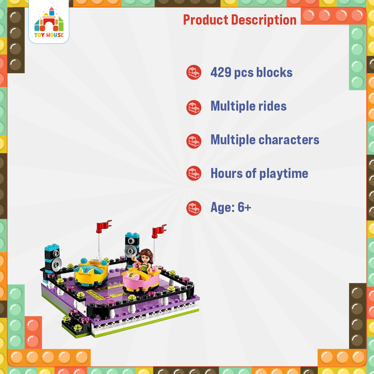 429 Pcs Bela Friends Series DIY Child Educational Toys Building Blocks Sets Kid. 