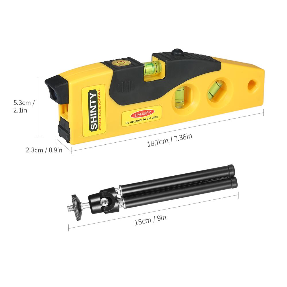 KOGEEK Professional Laser Level Line Marker with Adjustable Tripod Laser Dot Cross Line Horizontal Vertical 45-degree Measurement. 