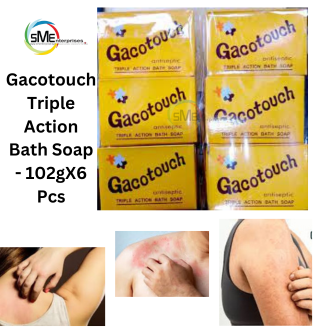 Gacotouch Triple Action Bath Soap - 102g X 6 Pcs