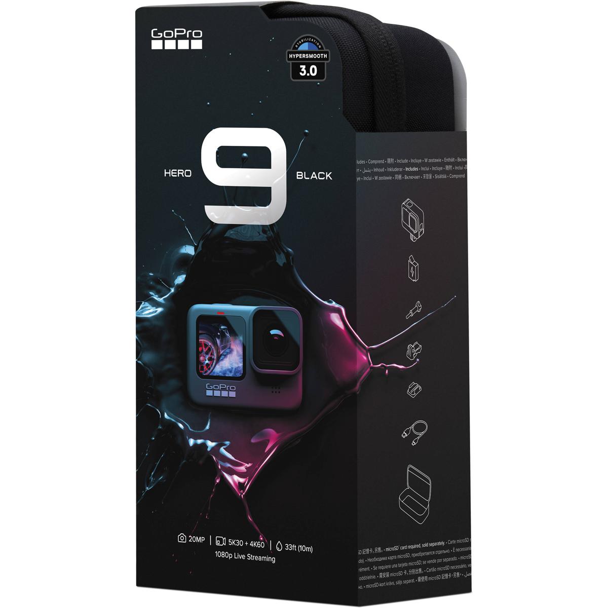 GoPro HERO9 Black - Waterproof Action Camera with Front LCD and Touch Rear Screens, 5K Ultra HD Video, 20MP Photos, 1080p Live Streaming, Webcam, Stabilization. 