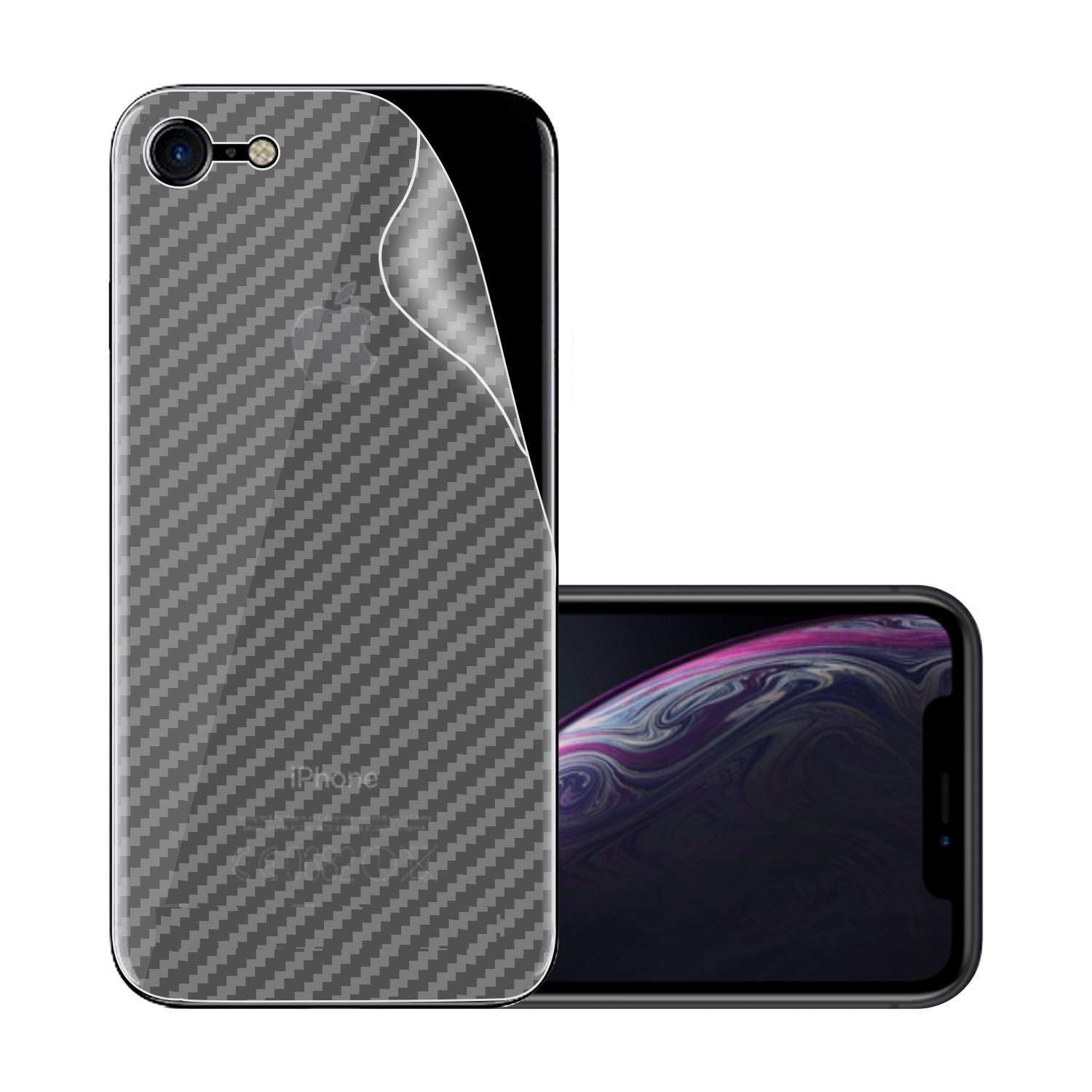 Apple_iPhone 5 Carbon Fiber Sticker Vinyl Back Poly Skin Protector