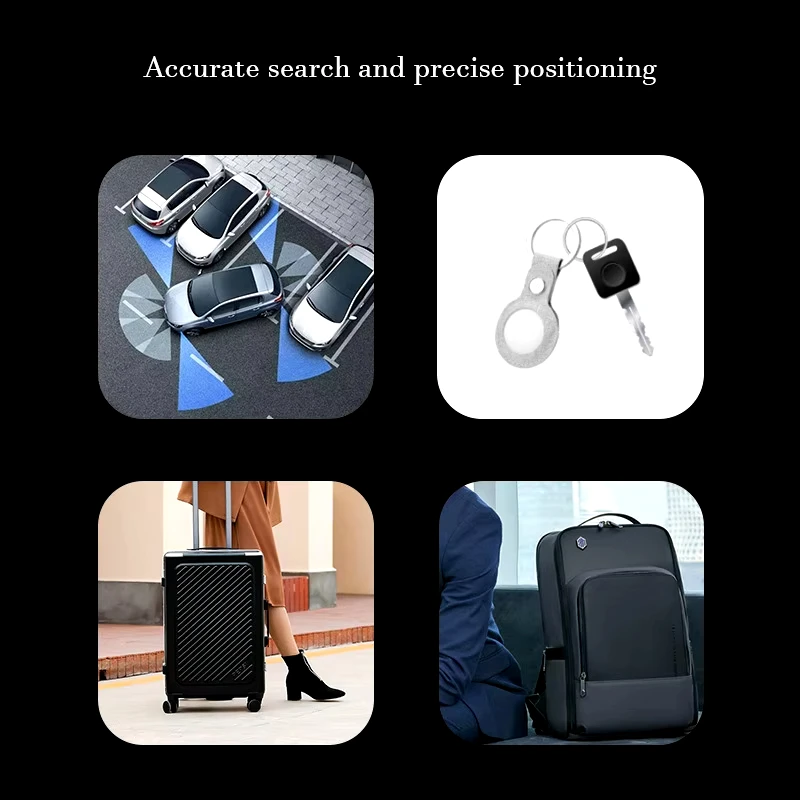 XIAOMI New Mini Smart Tag Bluetooth Luggage Tracker Works with Apple Find My (iOS Only) Item Locator For Key Luggage Backpack. 