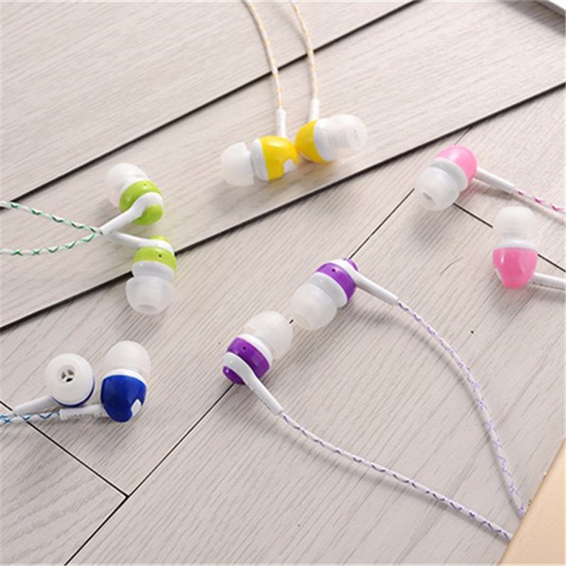 Glow In The Dark Earphones Luminous Headset Flash Light Glowing Earbuds. 