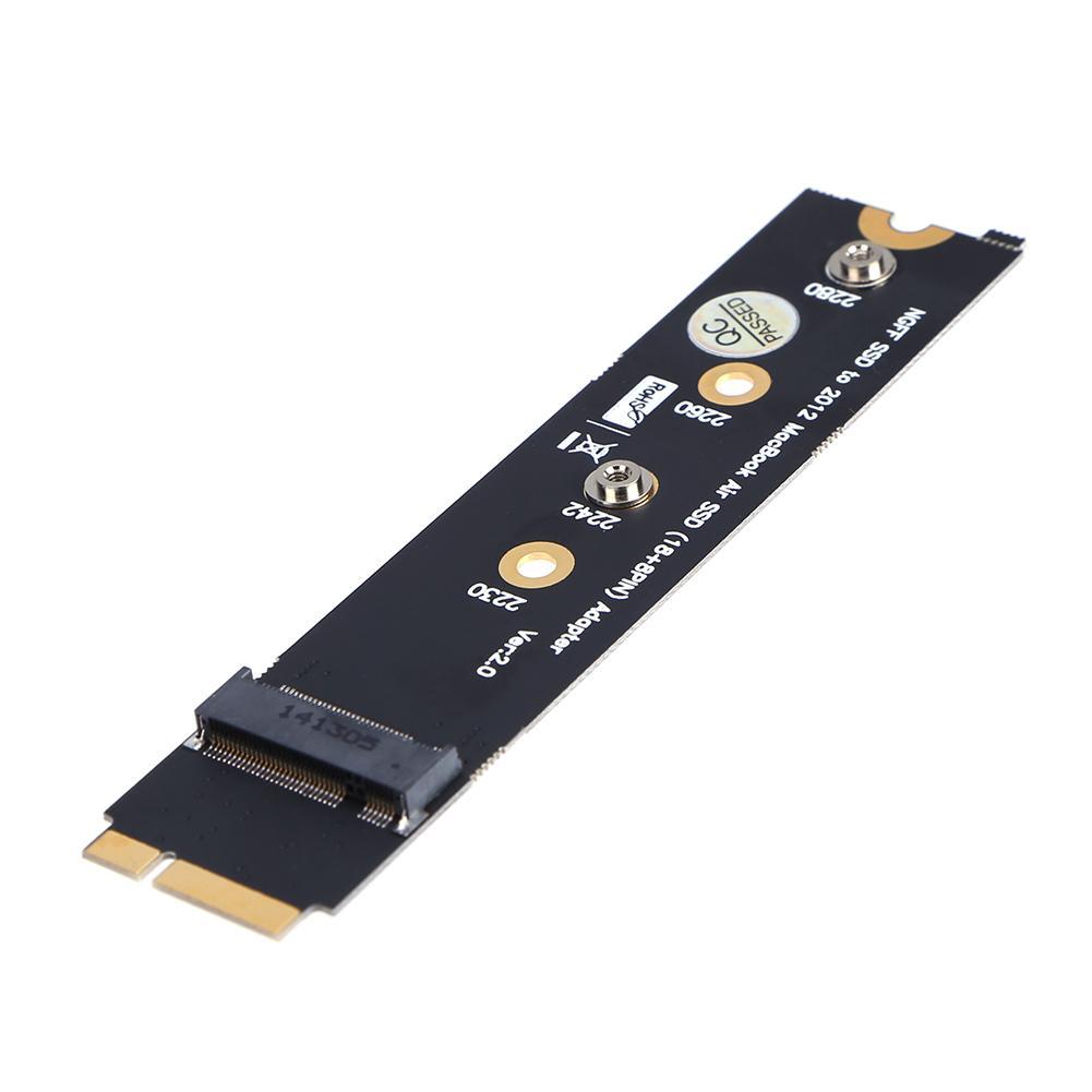Vktech M.2 NGFF SSD to 18+8pin SSD Adapter Card for MacBook Air 2012 A1465 A1466. 