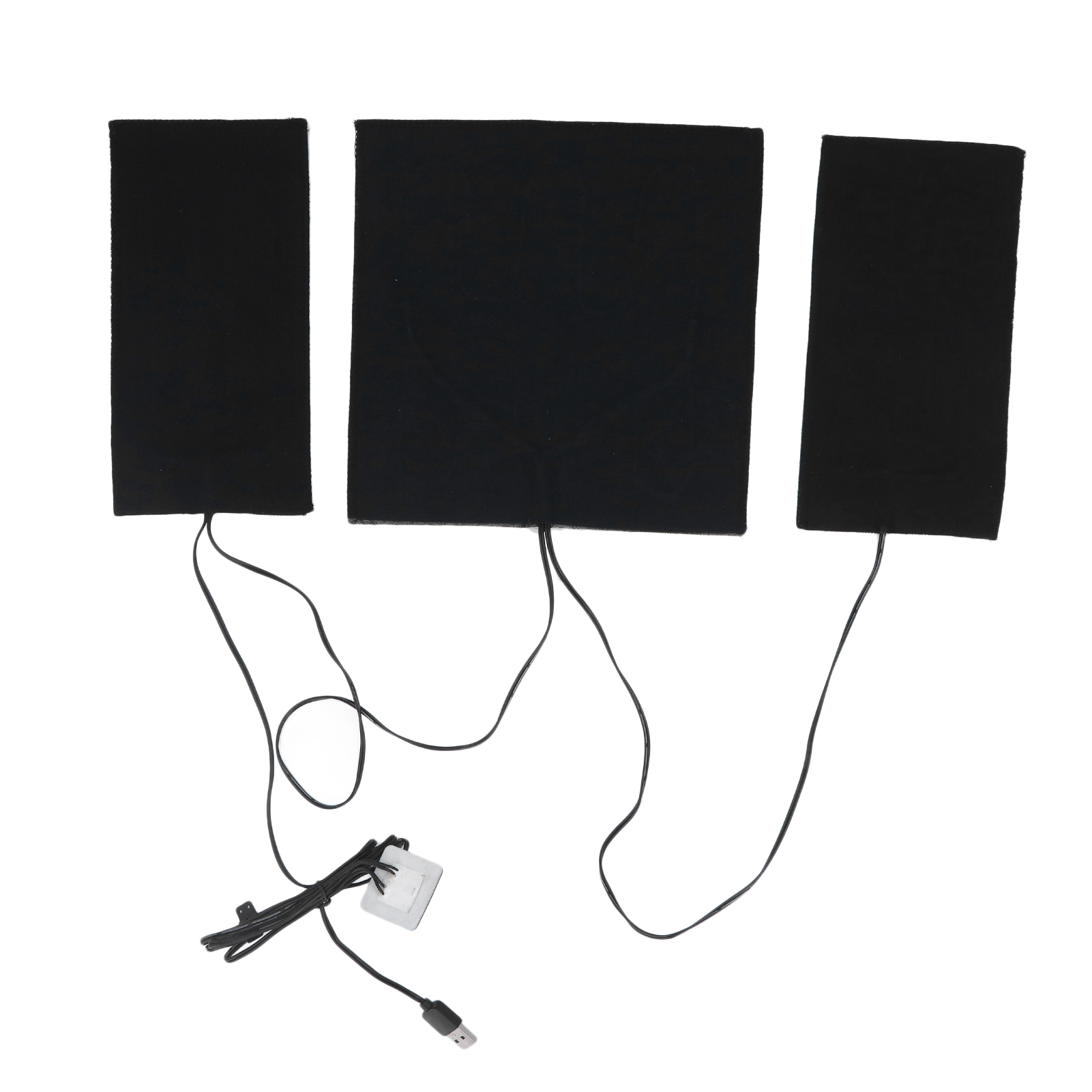 USB Powered Heater Pad, DC 5V 3 Levels Adjustable Temp Electric Heating Sheet Washable for Back Abdomen. 