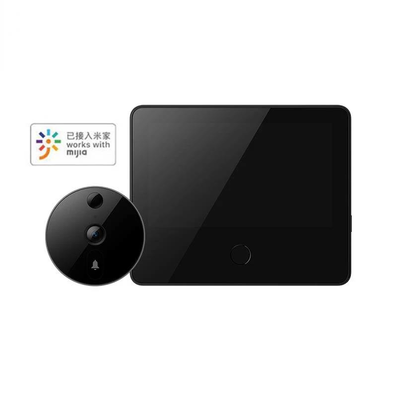 M1 Xiaobai Smart Camera Doorbell Cat Eye Infrared Night Vision Face Detector AI Human Detection LCD Display Work with For Mi App. 