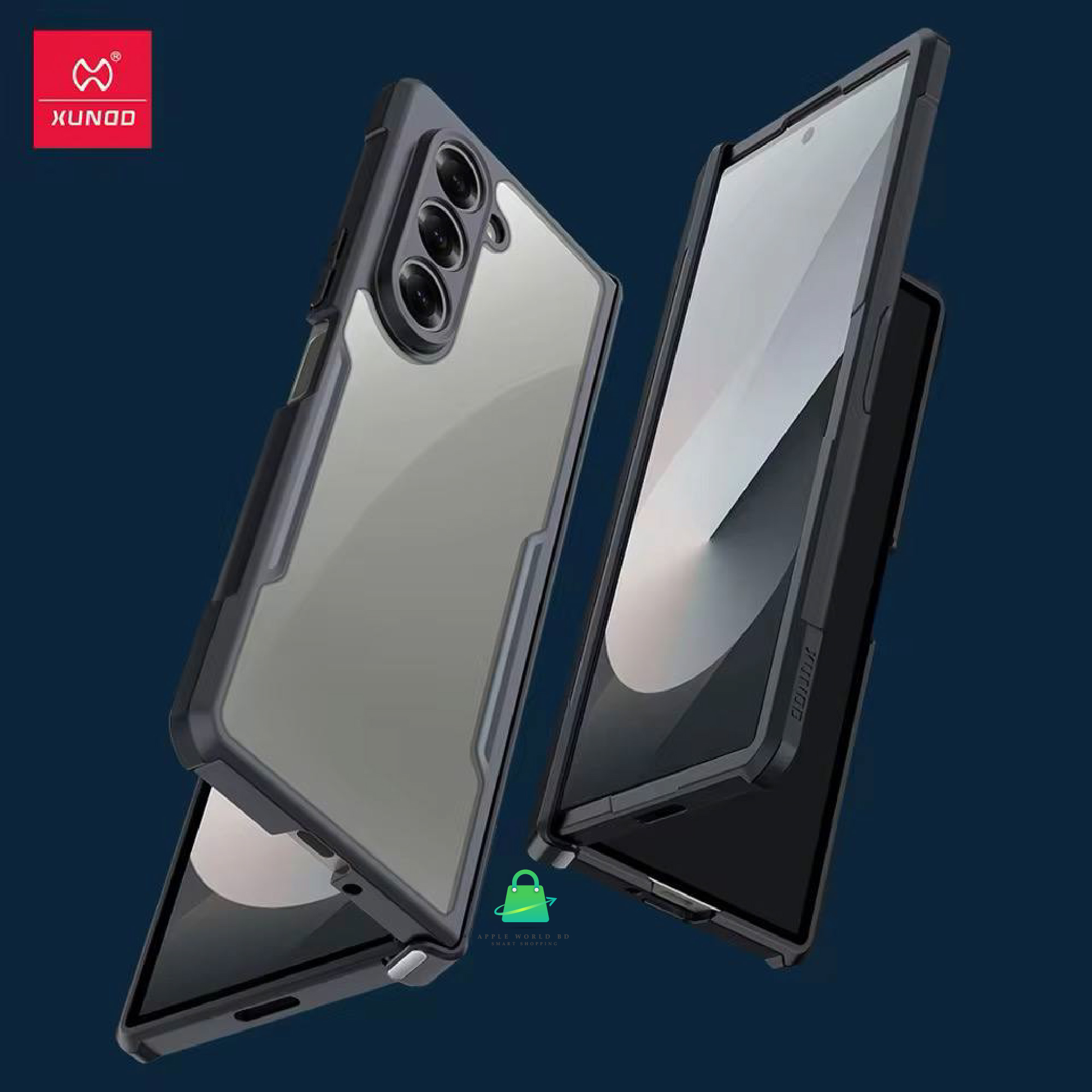 Xundd Samsung Galaxy Z Fold 6 Shockproof Transparent Case