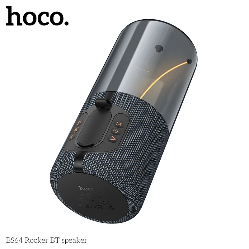 HOCO BS64 Portable Wireless Bluetooth Speaker Stereo Surround Metallic Outdoor Waterproof Portability 3-Hour Playtime. 