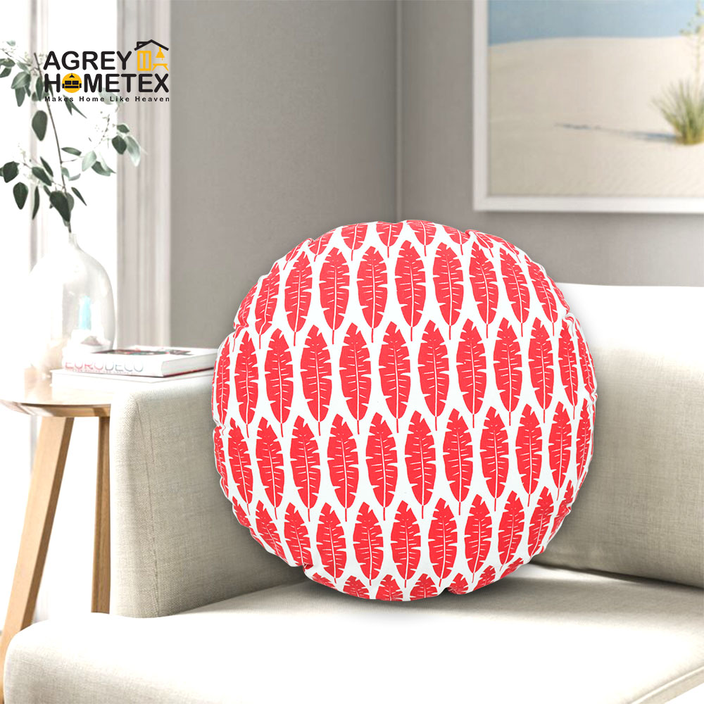 Cushion Covers Round Red Throw Pillows Round Cushion With Cover