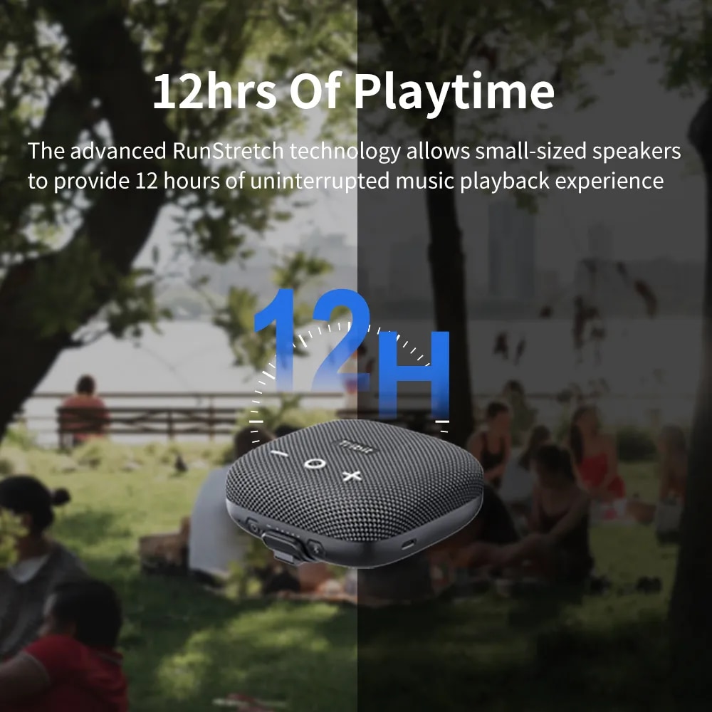 Tribit StormBox Micro 2 Portable Bluetooth Speaker 90dB Loud Sound Deep Bass IP67 Waterproof Camp Small Speaker Built-in Strap. 