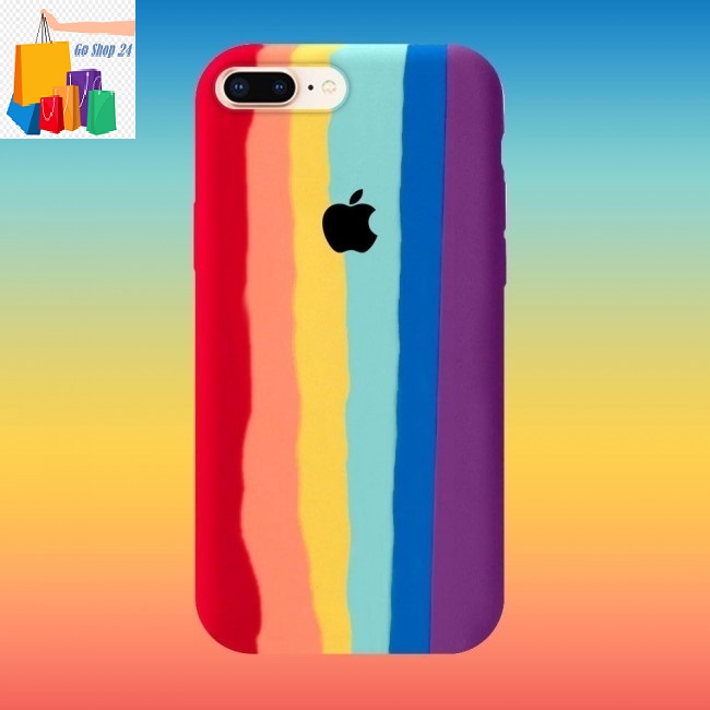 Apple iPhone 7 Plus / Apple iPhone 8 Plus Comfortable Liquid Silicone Mobile Back Case Cover (Back Case Cover For Smartphone). 
