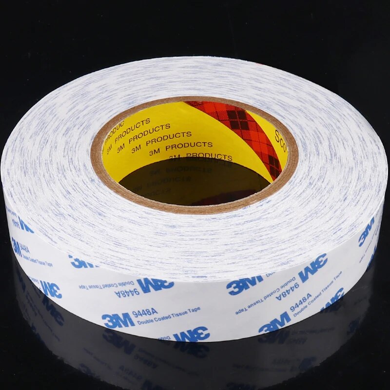 3 M 9448A Double Sided Adhesive Tape Ultra Thin Slim for Mobile Phone Screen LCD Display Digitizer Repair 5-30mm*50 Meters. 