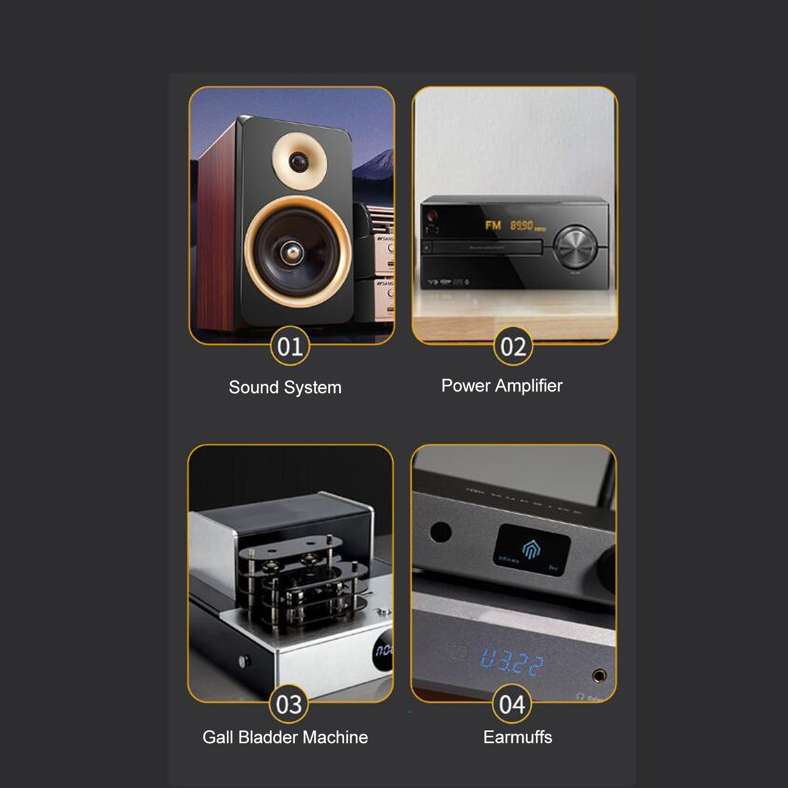 Isolation Stand Feet, Shock Absorption Reduce Resonance Generation Aluminum Alloy Spring Speaker Spikes Isolation Stand Easy To Install  for Amplifier. 