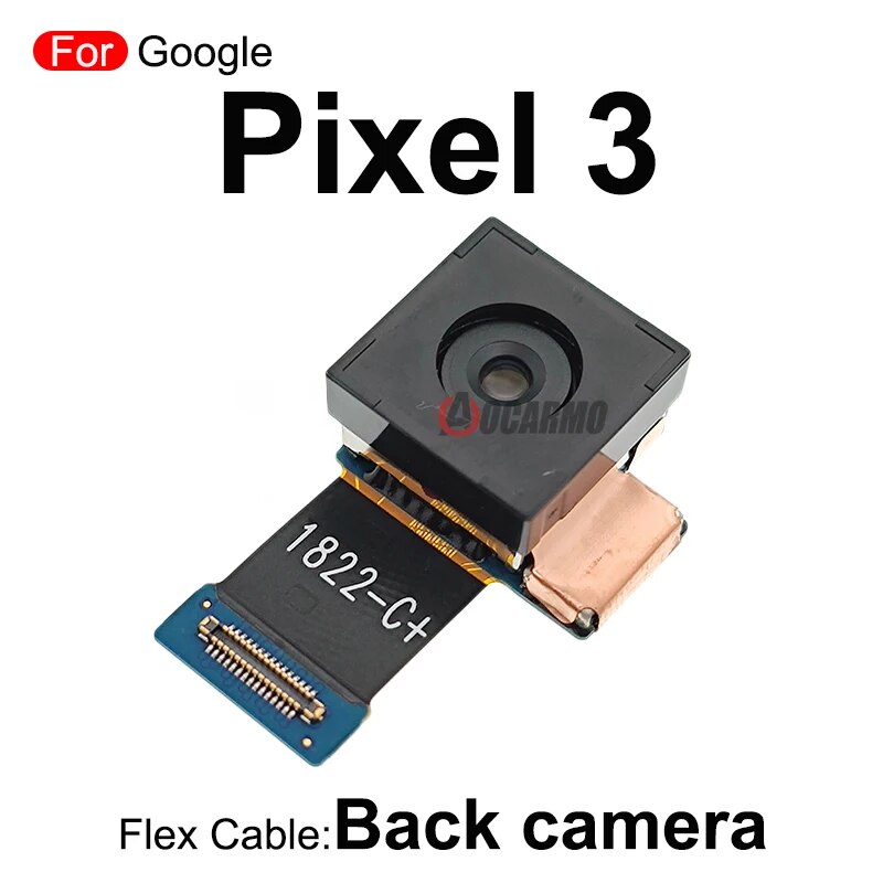 Front Facing + Back Rear Main Camera For Google Pixel 3XL 3 XL Fullset Cameras Module Flex Cable Replacement Parts. 