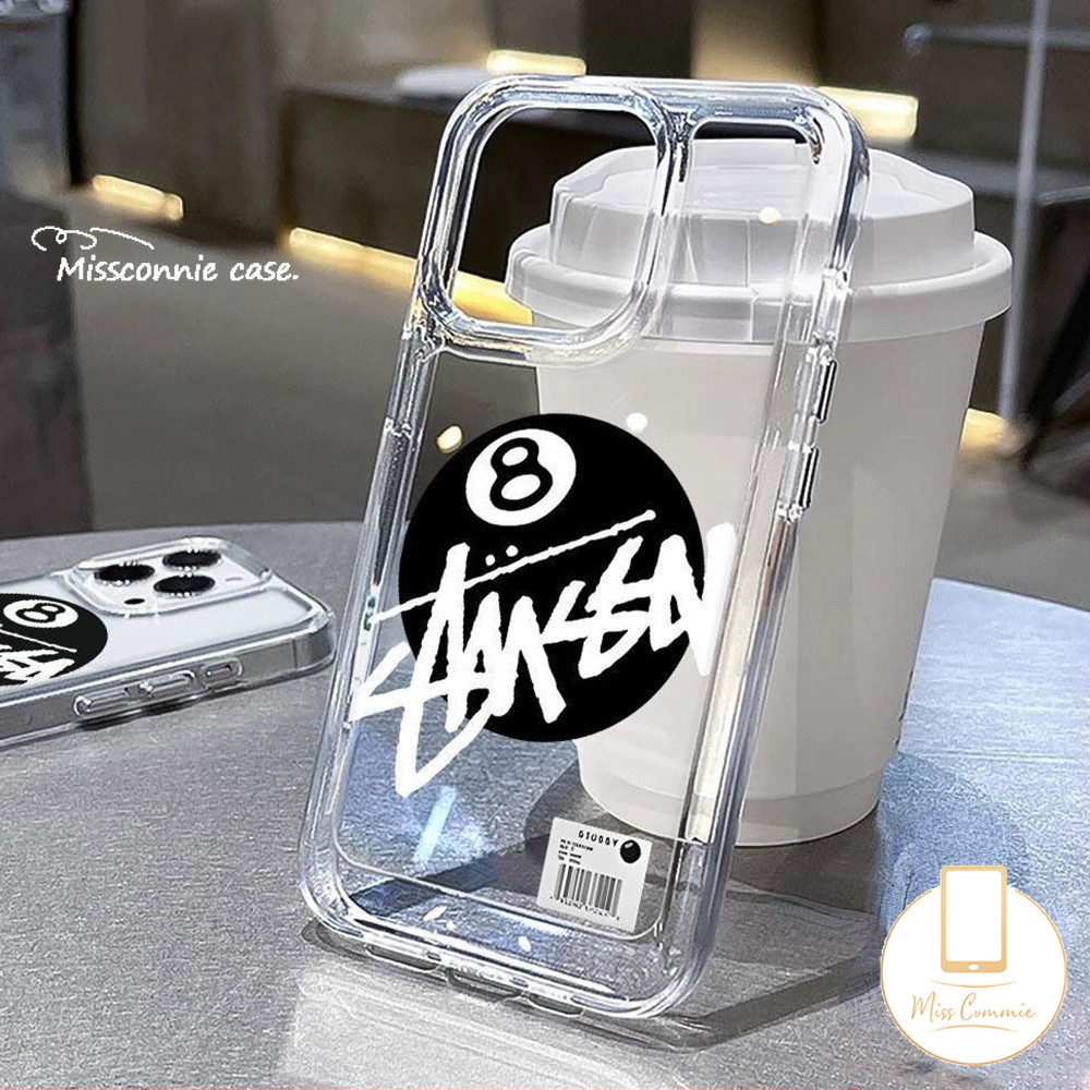 Trendy Brand Stussy Graffiti Letters Case for Redmi 12C 9 12 9C 10A A1 10C 10 13C A2 9A 9T Note 11s 10s 11 8 13 10 12 9 Pro Max Poco X5 X6 C65 Mi 11 12 Lite Transparent Soft Cover