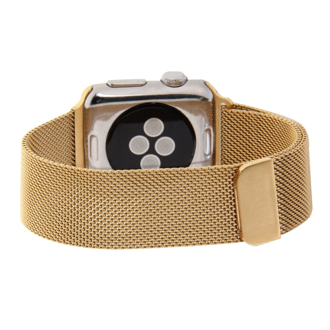 For Apple Watch 38mm Milanese Loop Magnetic Stainless Steel Watch Band. 