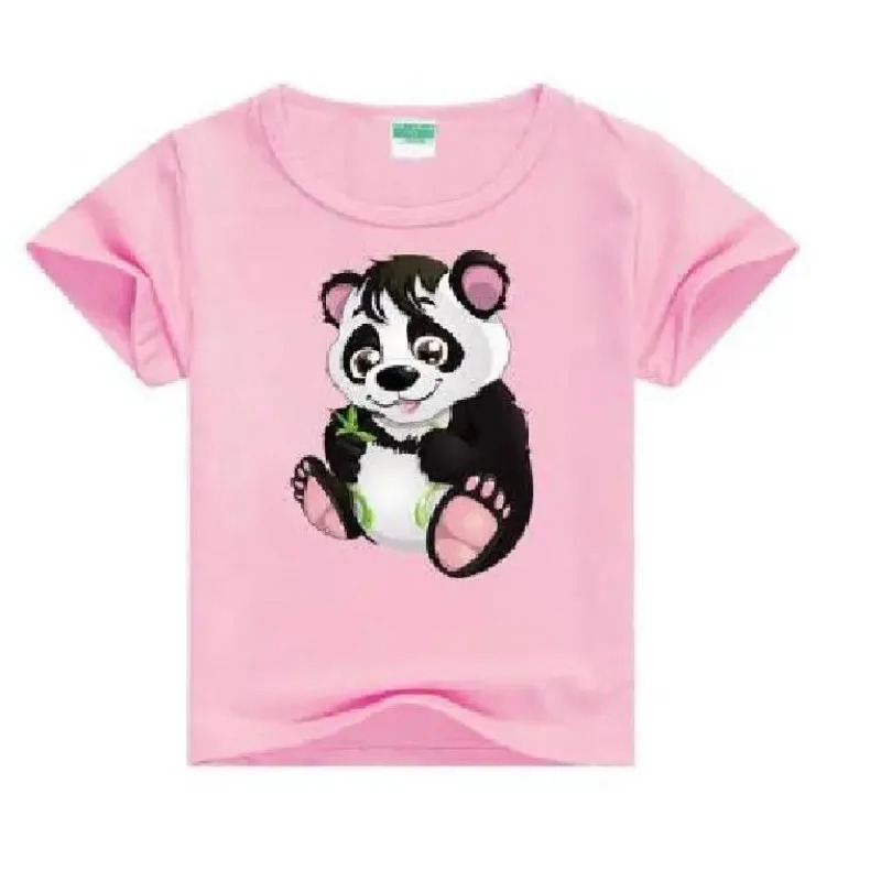 Kids Cartoon Funny Panda T-shirts Summer Costume Baby Boys Girls Clothing Children T Shirts Children's Wear. 
