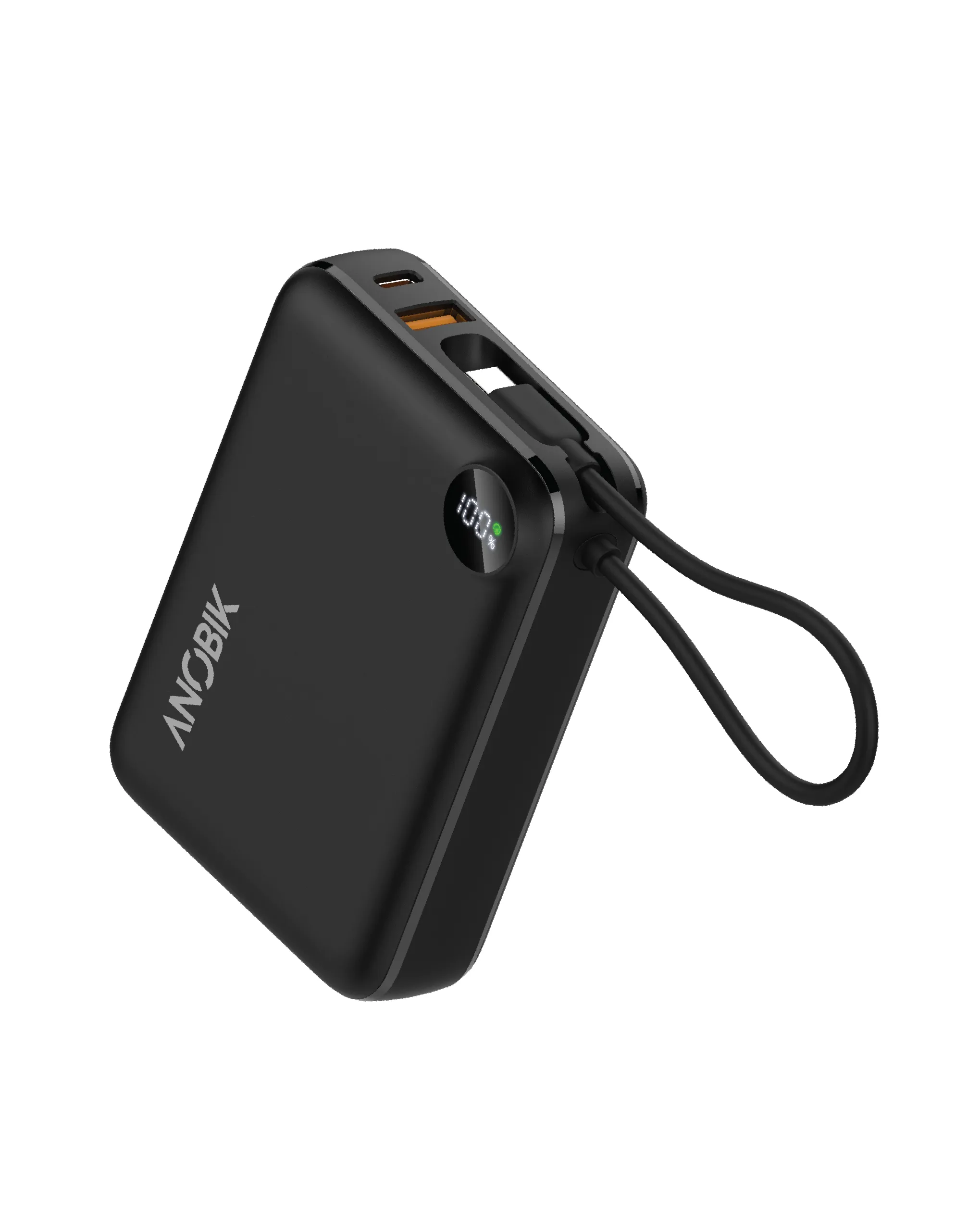 ANOBIK Compact 20000 Pro Power Bank with Built in USB-C PD Cable