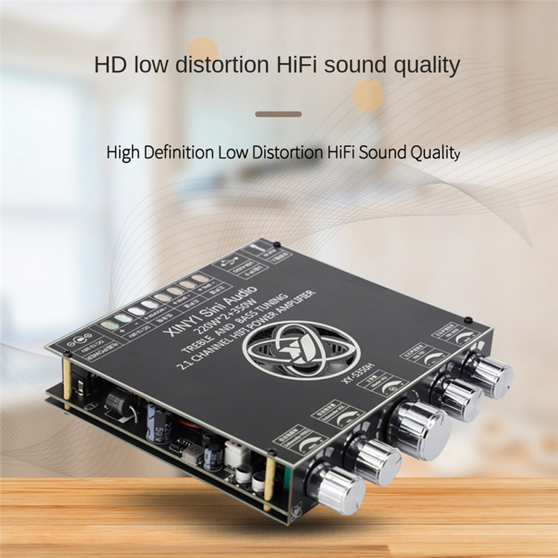 XINYI Sini Audio TPA3251 Bluetooth 5.0 Amplifier Board 2.1 Channel Power Audio Stereo Subwoofer Board 220WX2 350W Amplifier Board. 
