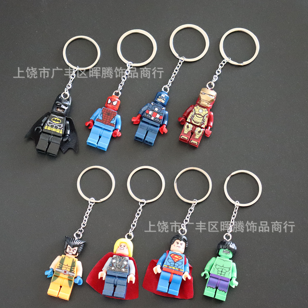 [ New ] Toy Story Keychain Buzz Lightyear Marvel Spider-Man Batman Donald Duck Mickey Mouse Model Pendant