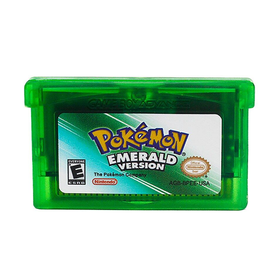 Sapphire/Emerald/Fire Red/Leaf Green/Ruby Pokemon Game Card Cartridge NDSL/GBC/GBM/GBA/SP 5 Styles. 