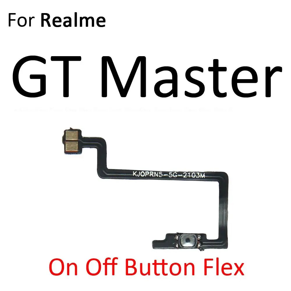 Switch Power ON OFF Key Mute Silent Volume Button Ribbon Flex Cable For OPPO Realme Narzo 30 30A GT Master Neo Replacement Parts. 