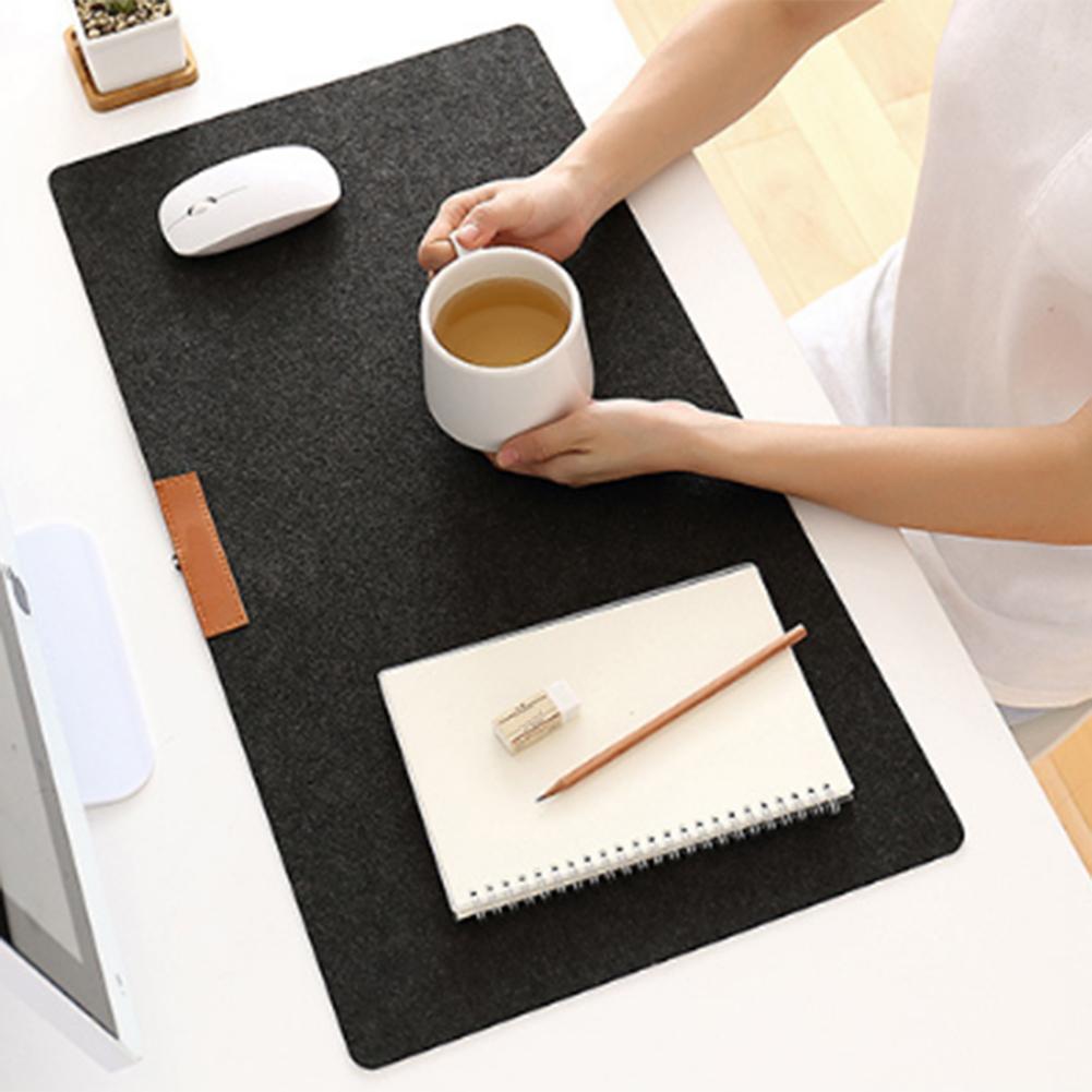 Office Computer Desk Table Mat Keyboard Mouse Pad Felt Laptop Cushion. 