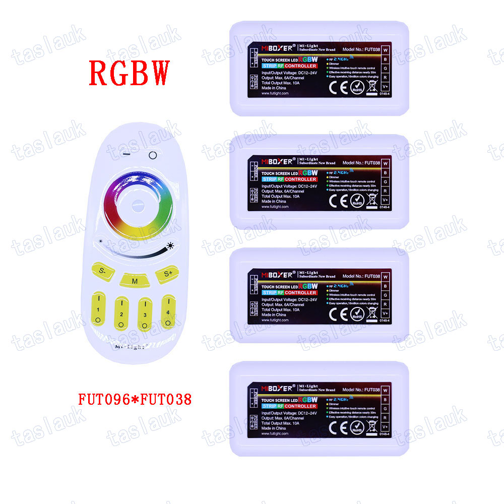 CCT RGB RGBW RGBCCT Single color Mi Light box LED Color temperature adjust controller 4 zone 2.4G RF Wifi Remote Control Smart. 