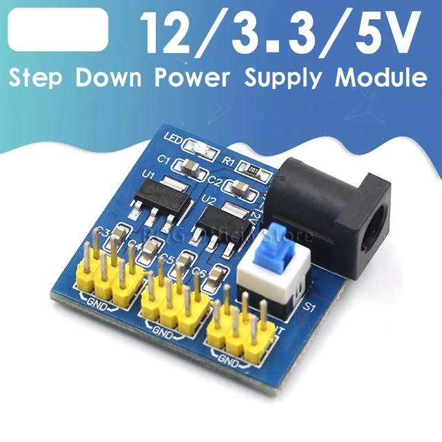 Multi Output Voltage Conversion 3.3V 5V 12V Power Module DC DC Voltage Conversion Module 12V To 3.3V 5V 12V Reduction Adapters. 